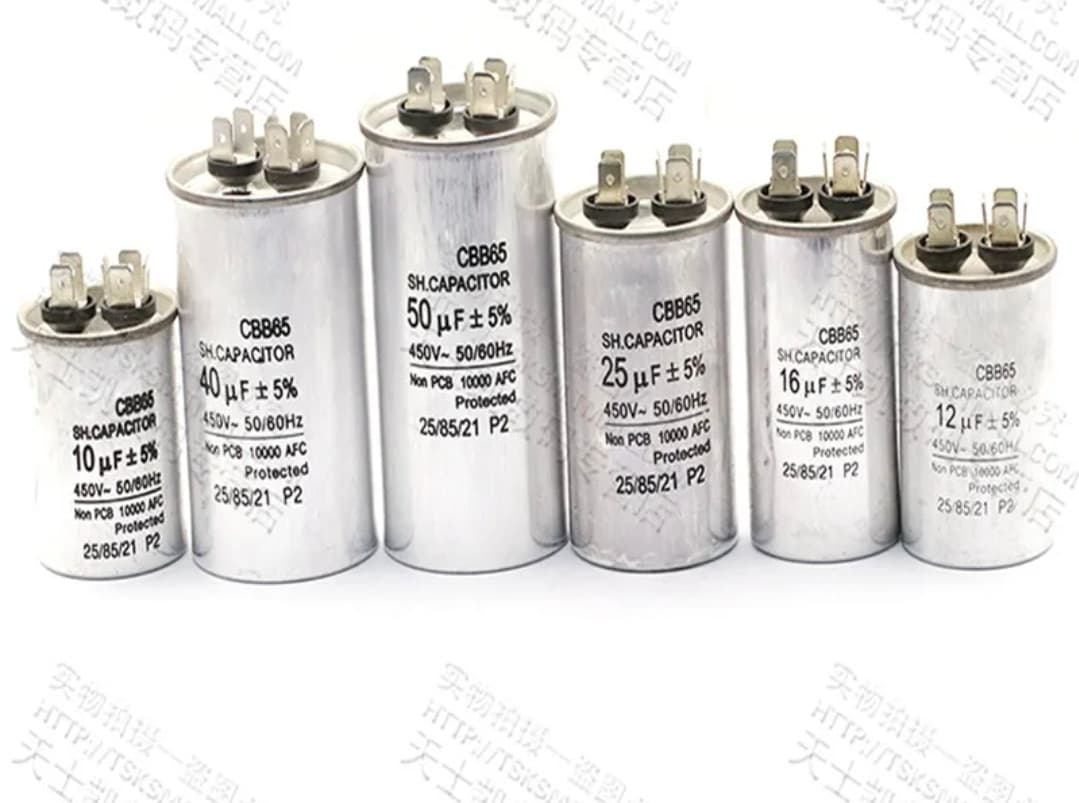 Running-Capacitor for Air Conditioners 10μF to 60μF