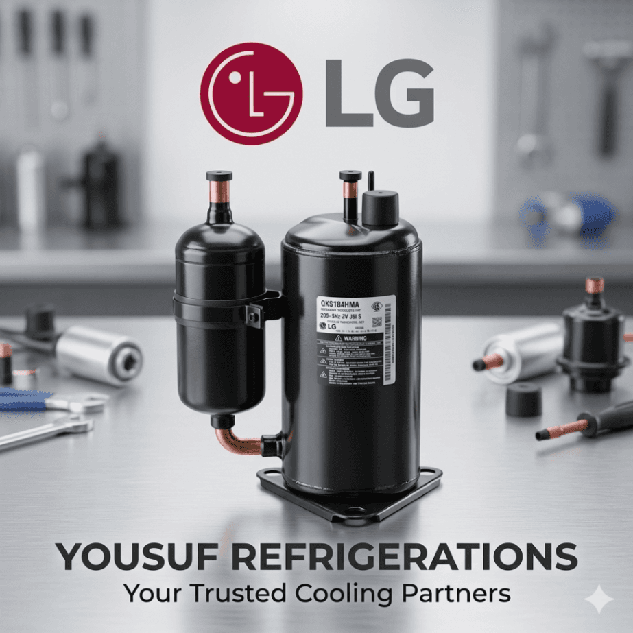 LG 1.5 Ton Rotary AC Compressor (QJ292PT24B) – Original 18,000 BTU R22 Cooling Motor for Split & Window AC (Dhaka)